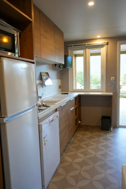 Huuraccommodatie(s) - Stacaravan Vista - 2 Slaapkamers - 28M² - - image n°9 - Yelloh! Village Camping les Fontaines