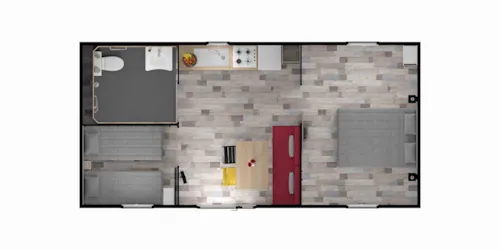 Accommodation - Cottage Alpina - 27 M² -  2 Bedrooms Adapted To The People With Reduced Mobility - image n°2 - Camping Europa