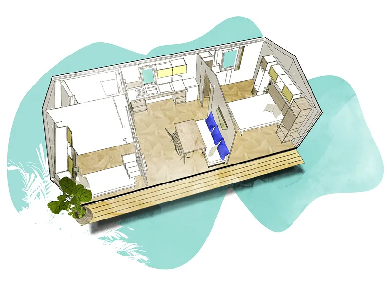 Nouveauté Mobil Home Pmr  2Ch