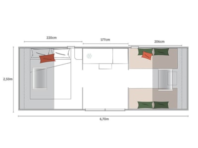Coco Sweet 2 Bedrooms without sanitary facilities