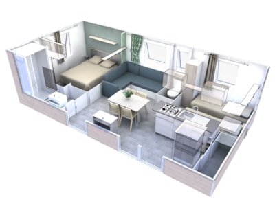 Comfort mobile home - 2 bedrooms