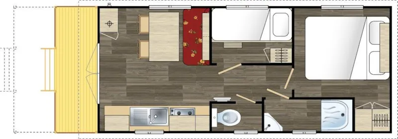 Roulotte Standard 20M² (2 Chambres) - Salon De Jardin