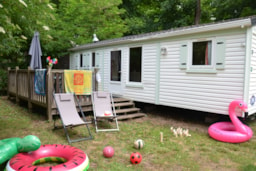 Location - Mobil-Home Barbarie Standard 34M² (3 Chambres) - Terrasse - Flower Camping La Sagne