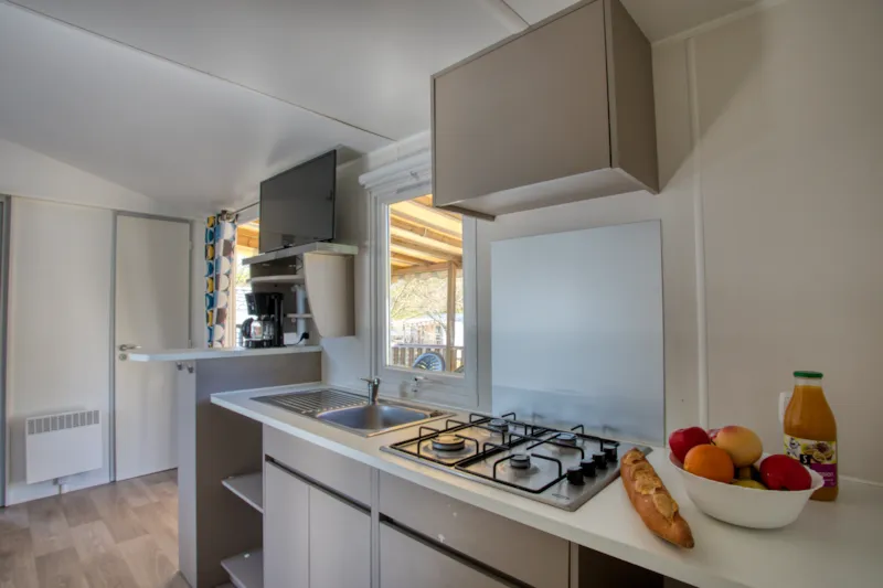 Mobil-Home Confort 26M² (2 Chambres) - Terrasse Couverte 13M² + Tv + Clim