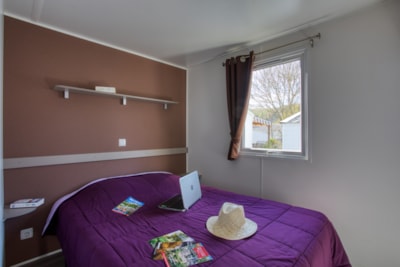 Mobile-home Confort 26m² (2 bedrooms) - sheltered terrace 13m² + TV + Air Conditioning