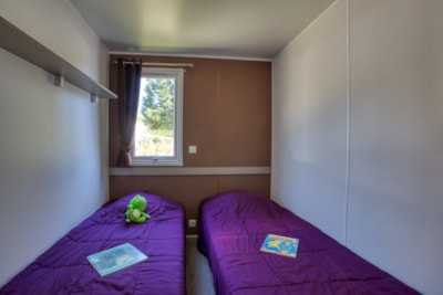 Mobile-home Confort 26m² (2 bedrooms) - sheltered terrace 13m² + TV + Air Conditioning