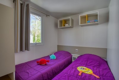 Mobile home Confort 30m² (2 bedrooms) - sheltered terrace 13m² + TV + Air Conditioning