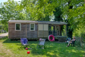 Mietunterkunft - Mobilheim Cayuga Confort 41M² (3 Zimmer) - Überdachte Terrasse + Tv - Flower Camping La Sagne