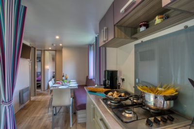 Mobile-home Standard 41m² (3 bedrooms) - sheltered terrace + TV