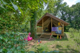 Accommodation - Wood Lodge Confort 30 M² (2 Bedrooms) - With Toilet Block - Flower Camping La Sagne