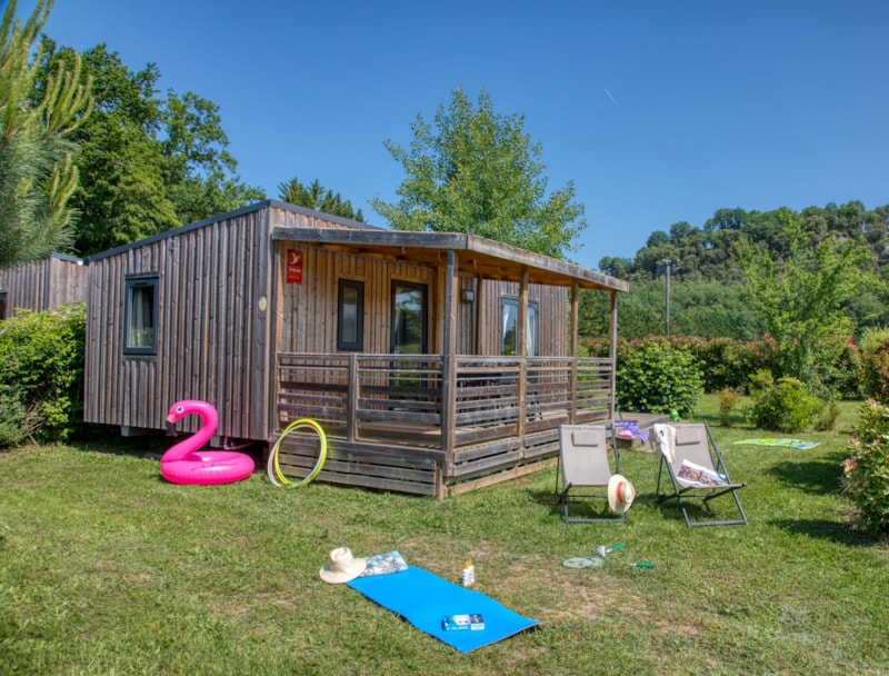 Mobil-home Campbell Premium 34m² (2 chambres) - climatisation + lave-vaiselle + TV