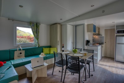 Mobilhome Premium 34m² (2 bedrooms) - air-conditioning + dishwater + TV