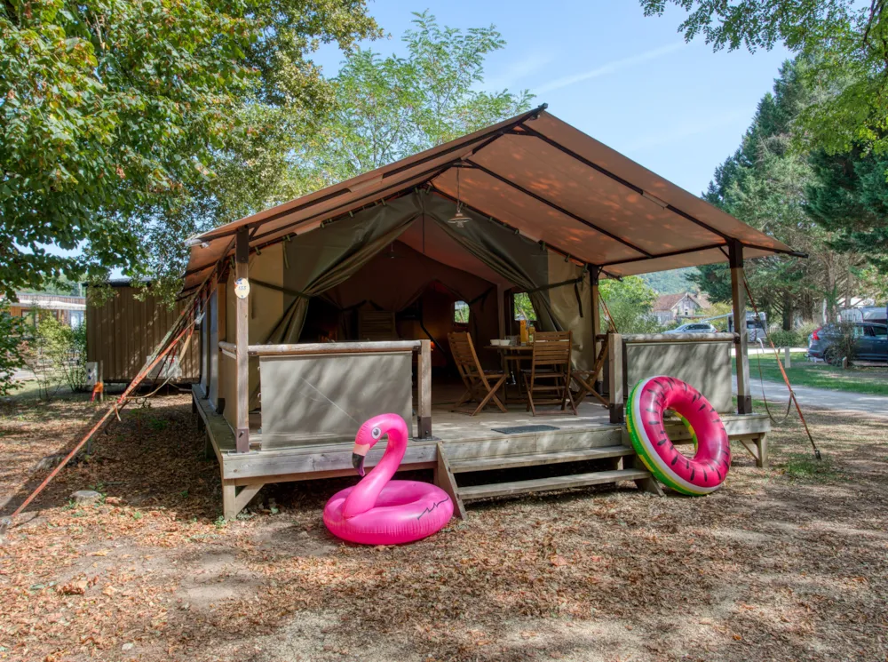 Huuraccommodatie(s) - Freeflower Confort 40M² (2 Slaapkamers) Overdekt Terras - Zonder Privé Sanitair - Flower Camping La Sagne
