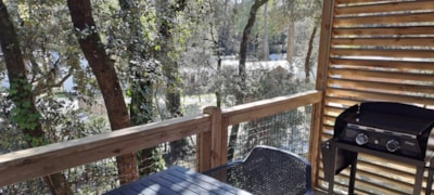 NEW//Homeflower Premium 18m² - 1 bedroom + Semi-covered terrace + Dishwasher + TV + Sheets + A/C -