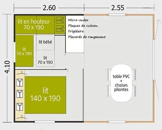 Tithome - 21M² - 2 Chambres - Sans Sanitaires