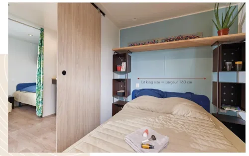 Location - Mobilodge - 16M² - 2 Chambres - Sans Sanitaires - image n°4 - Camping Le Coin Charmant