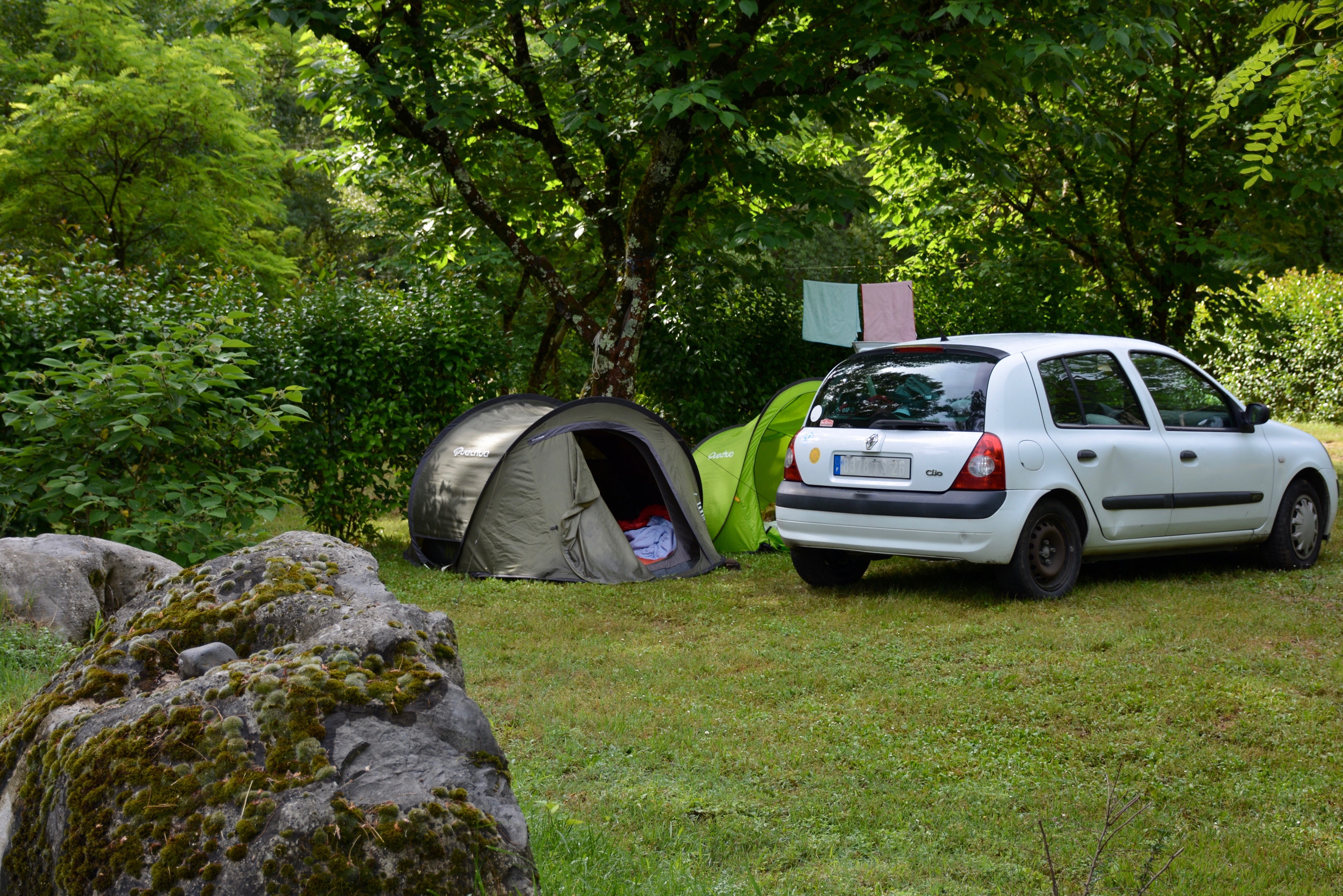 Pitch - Pitch 100M² : Car + Tent/Caravan Or Camping-Car - Camping Le Coin Charmant