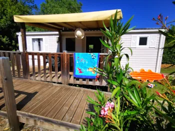 Mietunterkunft - Mobilheim Behindertengerecht - 34M² - 2 Zimmer - Klimaanlage - Camping Le Coin Charmant