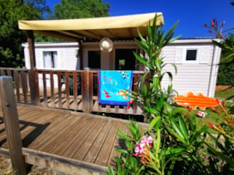 Location - Mobilhome Grand Espace Pmr - 34M² - 2 Chambres - Climatisation - Camping Le Coin Charmant