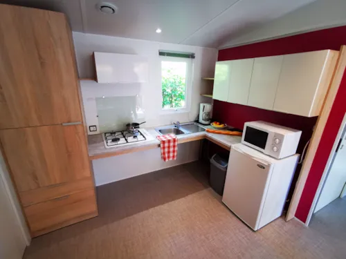 Location - Mobilhome Grand Espace Pmr - 34M² - 2 Chambres - Climatisation - image n°4 - Camping Le Coin Charmant