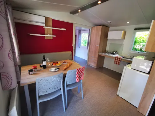 Location - Mobilhome Grand Espace Pmr - 34M² - 2 Chambres - Climatisation - image n°3 - Camping Le Coin Charmant
