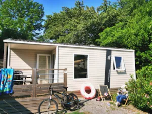 Locatif - Mobil-home Famille - 26m² - 2 chambres - climatisation - Camping Le Coin Charmant