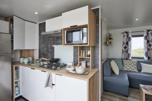 Huuraccommodatie(s) - Stacaravan Standing-32M² - 3 Slaapkamers - Airconditioning - image n°3 - Camping Le Coin Charmant