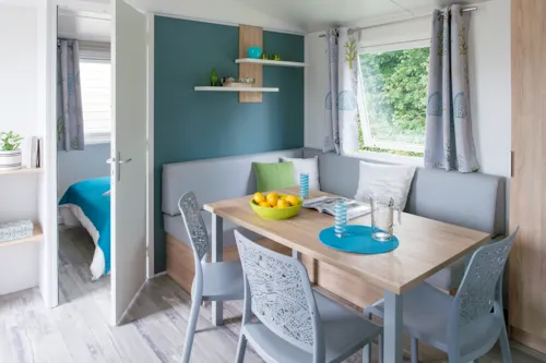 Mietunterkunft - Mobilheim Grober Raum - 30M²- 3 Zimmer - Klimaanlage - image n°3 - Camping Le Coin Charmant