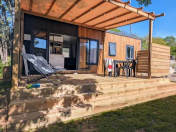 Mietunterkunft - Mobilheim Standing -32M² - 3 Zimmer - Klimaanlage - Camping Le Coin Charmant