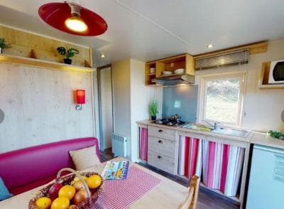 Roulotte with nature view - 20,40m² - 2 bedrooms (2 adults + 2 children -12 YEARS) - Air conditioning — 2