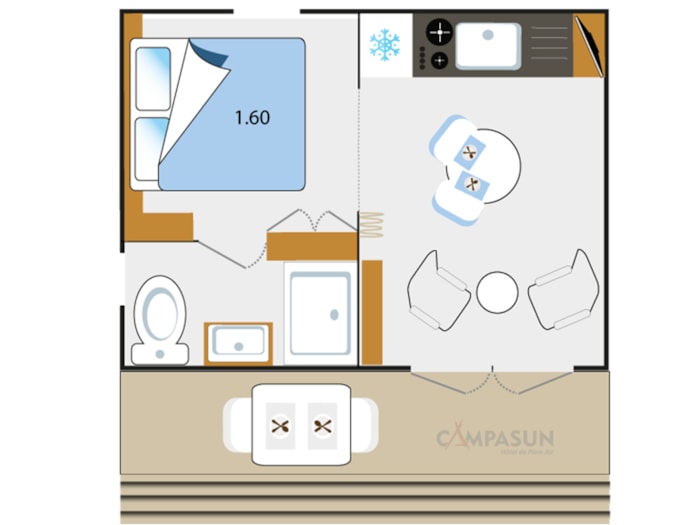 Key Westotel 2 Pers. A/C + Kit Draps Et Serviettes Inclus