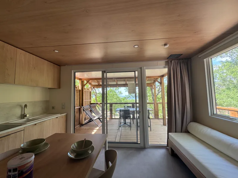Mobil Home Cottage Premium 2 Chambres - Climatisation - Lave Vaiselle
