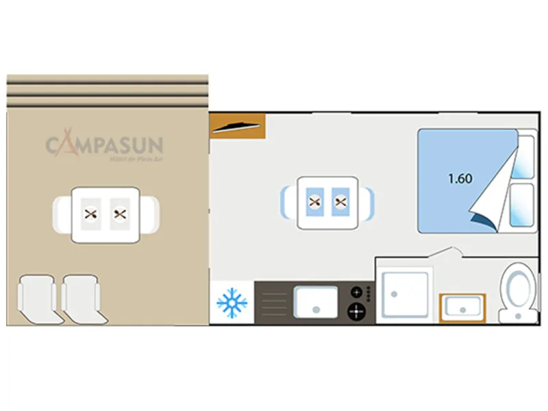 Mobil Home Key Westotel - 20M² - 1 Chambre