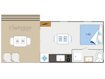 Mobile-home Key westotel - 20m² - 1 Bedroom — 4
