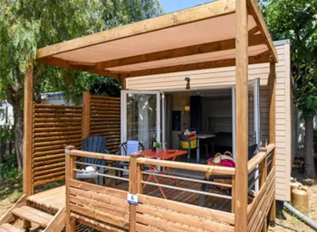 Mietunterkunft - Mobilheim Key Westotel - 20M² - 1 Schlafzimmer - Campasun Camping Parc Mogador