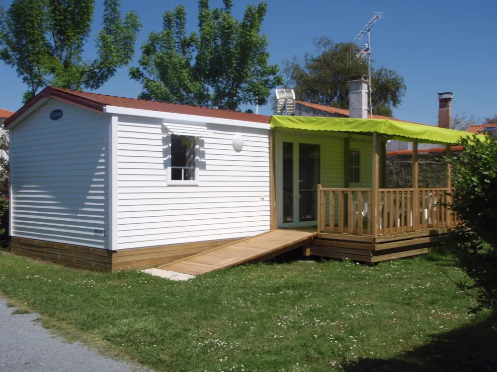 Location - Mobilhome  Life Pmr: Pour Pers. À Mobilité Réduite, 2Ch., 2 Tv, Climatisation, Lave Vais - Camping Au Pigeonnier