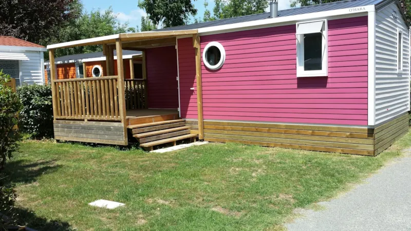 Mobilhome  Evasion 2 Chambres 27.5M², 5 Pers., Terrasse Couverte. Climatisation.