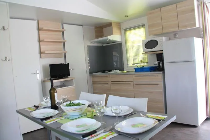 Mobilhome  Bien-Etre, 3 Ch, 29,7M²,6 Pers., Terrasse Couverte, Climatisation.