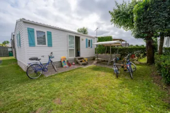 Mietunterkunft - Mobilheim Domino 2 Schlafzimmer 25M² Kein Fernseher - Camping Au Pigeonnier