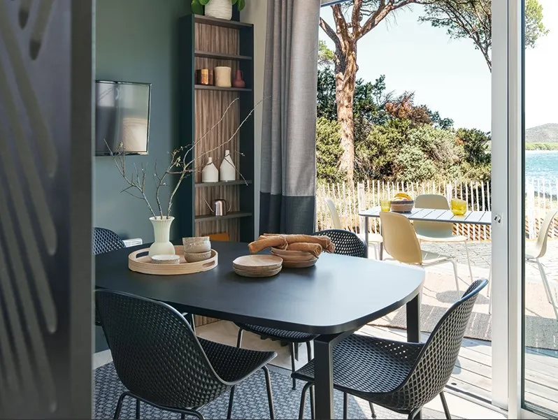 Location - Mobil Home Super Premium Espace Otello, 36M², 2 Ch, Climatisation, 2 Salles D'eau/Wc, - Camping Au Pigeonnier