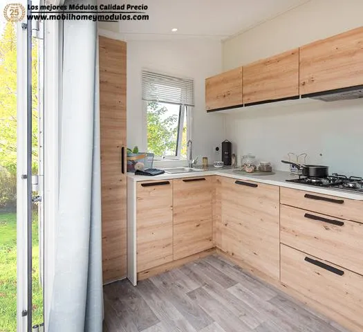 Mobilhome  Duo: 1 Chambre, 18M², Terrasse Bois Couverte,  Climatisation.