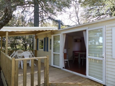 Mobil-Home Confort Sun Roller -35m² (3bedroom) - semi-covered terrace - air conditioning
