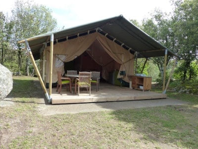 Lodge Safari Standard 25m² 2 bedrooms - terrace (without toilet blocks)