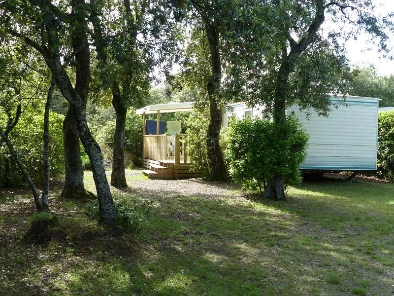 Location - Mobil-Home Standard 25M² 2 Chambres - Terrasse Semi-Couverte - Flower Camping Le Martinet Rouge