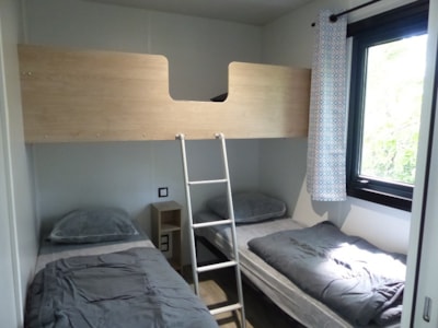 Mobil-Home Premium -30m² -2 bedrooms - covered terrace - TV - Air conditioning