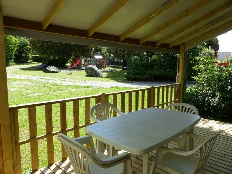 Mobil-Home Premium 30M² 2 Chambres  - Terrasse Couverte - Tv - Clim