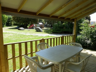 Mobil-Home Premium -30m² -2 bedrooms - covered terrace - TV - Air conditioning