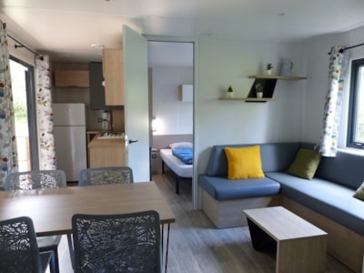 Mobile-home Premium 32m² 3 bedrooms - Half-covered terrace - TV