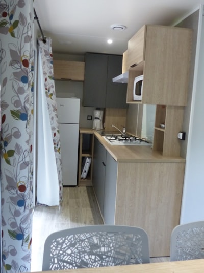 Mobile-home Premium 32m² 3 bedrooms - Half-covered terrace - TV