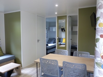 Mobile-home Premium 32m² 3 bedrooms - Half-covered terrace - TV